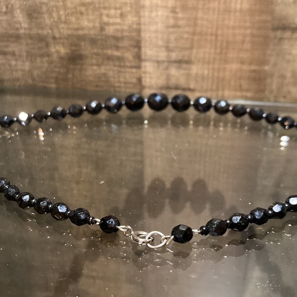 Shimmering Black Crystal Necklace. Great for layering.! - Picture 4 of 5